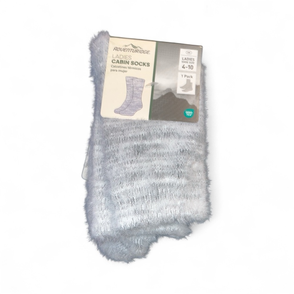 Adventuridge Women's Fuzzy Cabin Socks - Light Gray